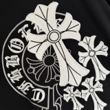 Chrome Hearts Classic Patchwork Embroidered Short Sleeve Couple Loose Casual T-shirt