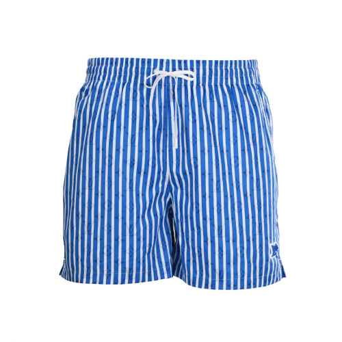 Louis Vuitton Fashion Versatile Casual Blue Vertical Stripe Printed Beach Pants