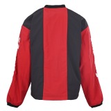Balenciaga Fashion Heavy Industries Embroidered Black Red Color Blocked Long Sleeve
