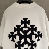 Chrome Hearts Classic Patchwork Embroidered Short Sleeve Couple Loose Casual T-shirt