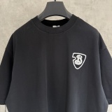 Burberry Classic Embroidered War Horse Logo Short Sleeve Couple Loose Casual T-shirt