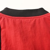 Balenciaga Fashion Heavy Industries Embroidered Black Red Color Blocked Long Sleeve