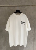 Dior Classic Embroidered Logo Short Sleeve Couple Loose Casual T-shirt