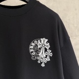 Chrome Hearts Classic Patchwork Embroidered Short Sleeve Couple Loose Casual T-shirt