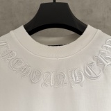 Chrome Hearts Classic Patchwork Embroidered Short Sleeve Couple Loose Casual T-shirt