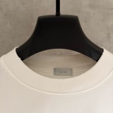 Dior Classic Embroidered Logo Short Sleeve Couple Loose Casual T-shirt