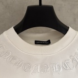 Chrome Hearts Classic Patchwork Embroidered Short Sleeve Couple Loose Casual T-shirt