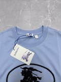 Burberry Classic Embroidered War Horse Logo T-shirt Couple Versatile Loose Short Sleeves