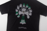 Chrome Hearts High Street Patchwork Embroidered Cross T-shirt Unisex Casual Versatile Short Sleeve