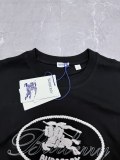 Burberry Classic Embroidered War Horse Logo T-shirt Couple Versatile Loose Short Sleeves