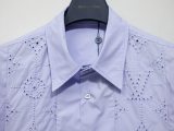 Louis Vuitton New Fashion Embroidered Logo Casual Versatile Short Sleeve Shirt