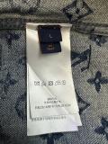 Louis Vuitton 26SS Fashion Checkered Logo Jacquard Washed Short Sleeve Denim Shirt