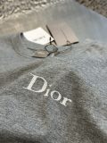 Dior Simple Embroidered Logo Short Sleeve Couple Casual Loose T-shirt