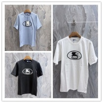Burberry Classic Embroidered War Horse Logo T-shirt Couple Versatile Loose Short Sleeves