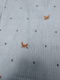Louis Vuitton Fashion Embroidered Fox Logo Casual Loose Short Sleeved Shirt