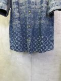 Louis Vuitton 26SS Fashion Checkered Logo Jacquard Washed Short Sleeve Denim Shirt