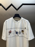 Fendi Fashion Embroidered Ice Cream Short Sleeve Couple Casual Loose T-shirt