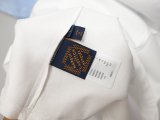 Louis Vuitton Fashion Embroidered Logo Splicing Short Sleeve Couple Casual Versatile T-shirt