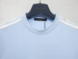 Louis Vuitton Fashion Embroidered Logo Splicing Short Sleeve Couple Casual Versatile T-shirt