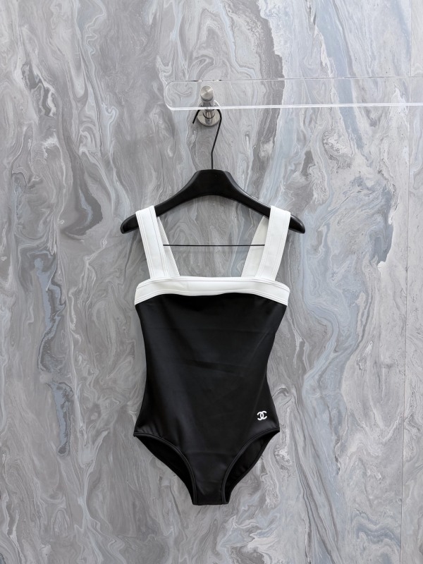 Chanel 26SS Women Black White Combo Swimsuit