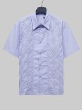 Louis Vuitton New Fashion Embroidered Logo Casual Versatile Short Sleeve Shirt