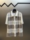 Louis Vuitton 26SS Fashion Checkered Jacquard Flip Collar Short Sleeve Knitted Cardigan