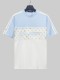 Louis Vuitton Fashion Embroidered Logo Splicing Short Sleeve Couple Casual Versatile T-shirt