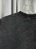 Balenciaga Retro Washed Printed Short Sleeve Unisex Casual Loose T-shirt