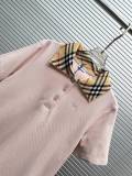 Burberry Women's Classic Embroidered War Horse Checkered Collar Polo Shirt