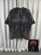 Balenciaga Retro Tape Logo Printed Short Sleeve Unisex Casual Loose Washed T-shirt