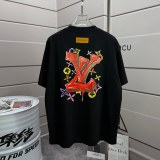 Louis Vuitton 26SS Personalized Logo Printed Short Sleeve Unisex Casual Versatile T-shirt