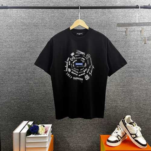 Balenciaga 26SS Personalized Logo Printed Short Sleeve Unisex Casual Versatile T-shirt