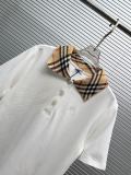 Burberry Women's Classic Embroidered War Horse Checkered Collar Polo Shirt