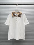 Burberry Women's Classic Embroidered War Horse Checkered Collar Polo Shirt