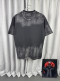 Dior Retro Graffiti Logo Printed Washed Short Sleeve Unisex Casual Loose T-shirt