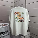 Chanel 26SS Personalized Logo Printed Short Sleeve Unisex Casual Versatile T-shirt