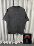 Balenciaga Retro Washed Printed Short Sleeve Unisex Casual Loose T-shirt