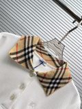 Burberry Women's Classic Embroidered War Horse Checkered Collar Polo Shirt