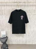 Chrome Hearts 26SS Fashion Sticky Cross Printed Short Sleeve Unisex Casual Versatile T-shirt