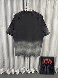 Balenciaga Retro Heavy Industries Logo Printed Short Sleeve Unisex Casual Loose Washed T-shirt
