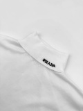 Prada Fashion Logo Jacquard Half High Neck Short Sleeve Knitted Shirt
