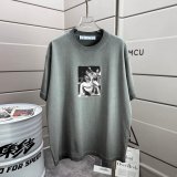 Off White 26SS Personalized Logo Religious Printed Wash Short Sleeve Unisex Casual Versatile T-shirt