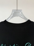 Dior Classic Embroidered Logo Round Neck T-shirt Couple Loose Casual Short Sleeve