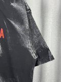 Balenciaga Retro Tape Logo Printed Short Sleeve Unisex Casual Loose Washed T-shirt