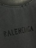 Balenciaga Retro Heavy Industries Logo Printed Short Sleeve Unisex Casual Loose Washed T-shirt