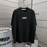 Off White 26SS Fashion Logo Printed Wash Short Sleeve Unisex Casual Versatile T-shirt