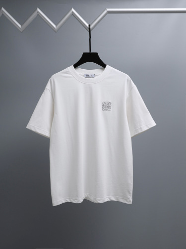 Loewe 26SS Classic Embroidered Logo Short Sleeve Unisex Casual Loose T-shirt