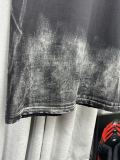 Dior Retro Graffiti Logo Printed Washed Short Sleeve Unisex Casual Loose T-shirt