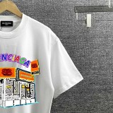 Balenciaga 26SS Fashion Printed Short Sleeve Unisex Casual Versatile T-shirt