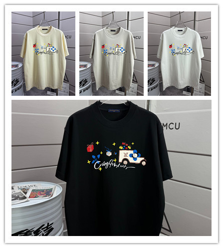 Louis Vuitton 26SS Personalized Logo Printed Short Sleeve Unisex Casual Versatile T-shirt